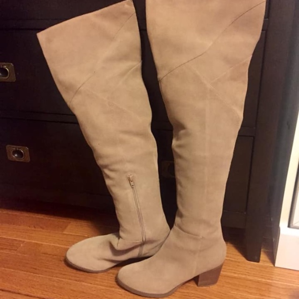 Sole society over the knee suede boots